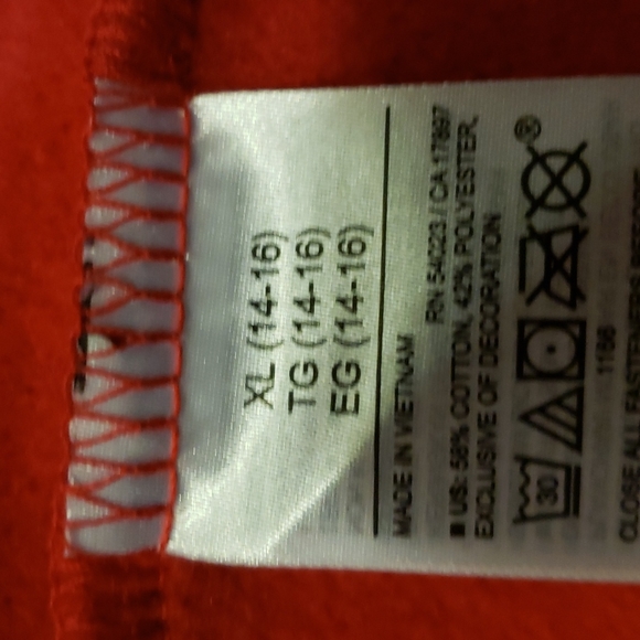 Old Navy Red cotton Blend Hoodie - Picture 7 of 8